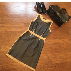 ✔️Alice and Trixie Leather/ Rayon Casual Dress